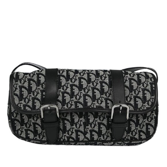 Christian Dior Black Trotter Shoulder Bag 01RU0043 123904 - Picture 1 of 11
